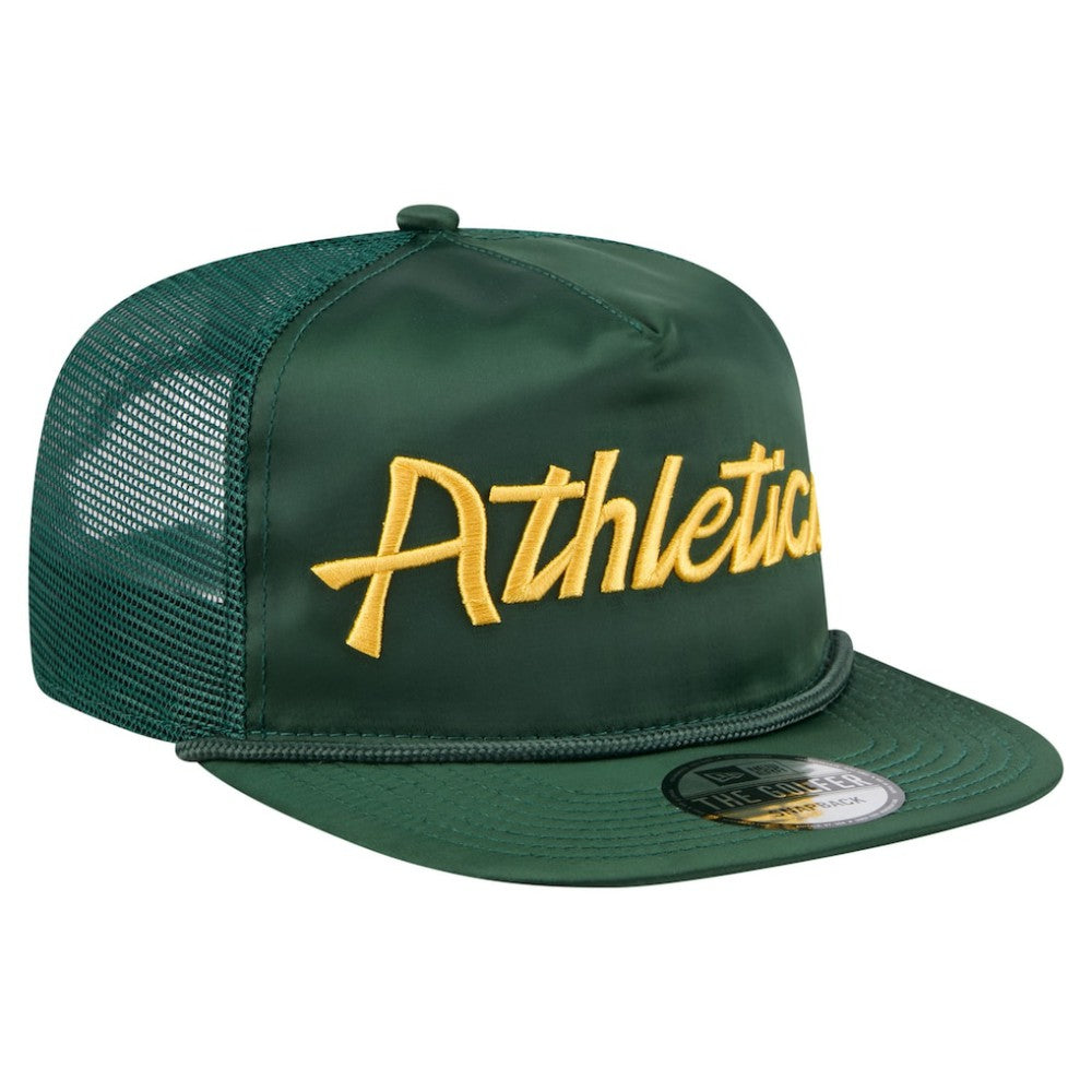 Athletics New Era Retro Satin Script Golfer Adjustable Hat Near Me