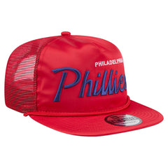 Philadelphia Phillies New Era Retro Satin Script Golfer Adjustable Hat Sale