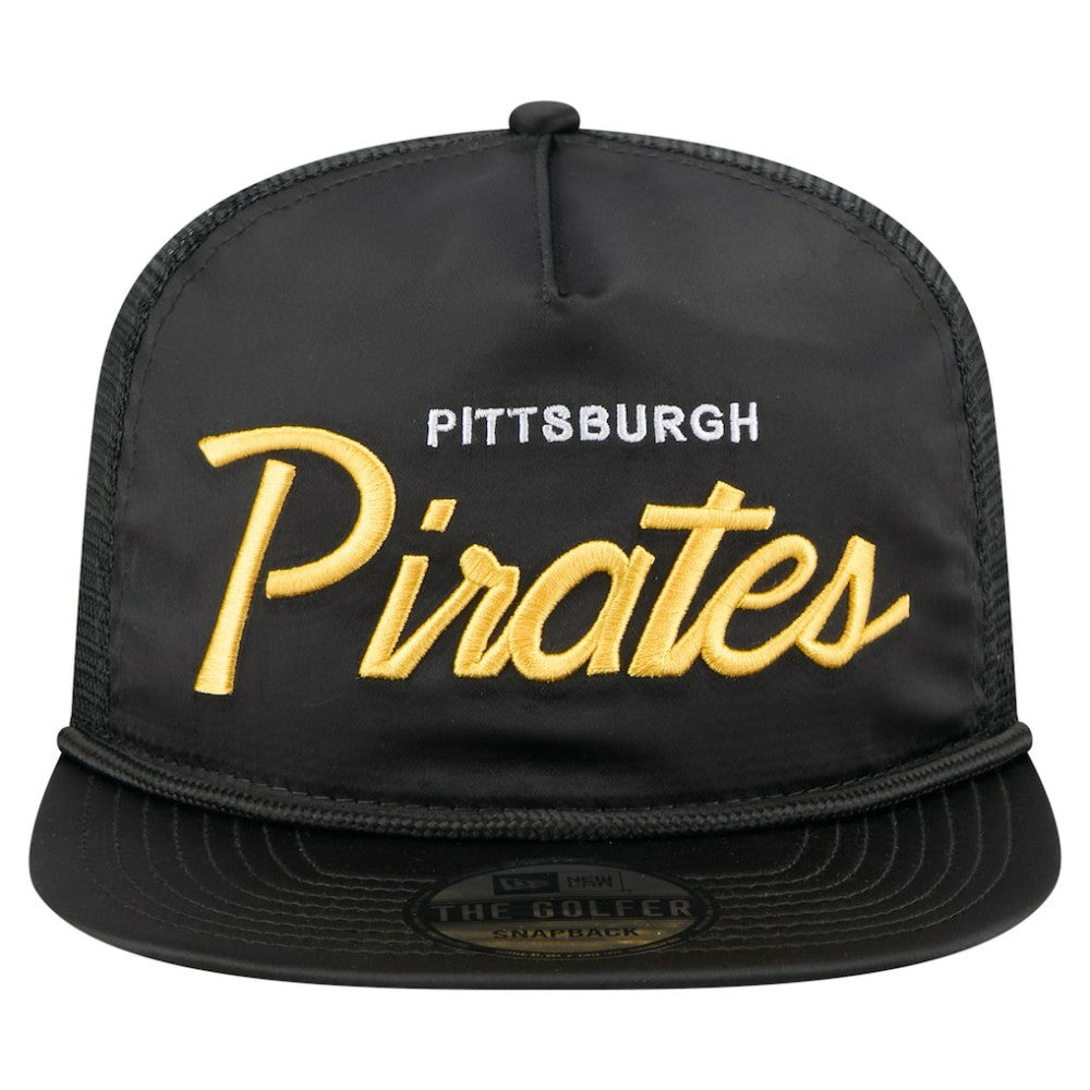 Pittsburgh Pirates New Era Retro Satin Script Golfer Adjustable Hat Near Me