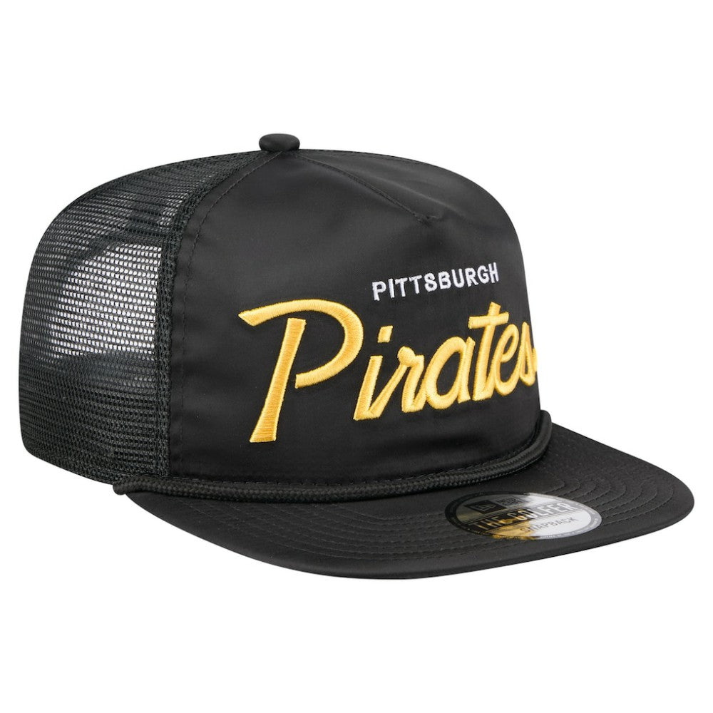 Pittsburgh Pirates New Era Retro Satin Script Golfer Adjustable Hat Near Me
