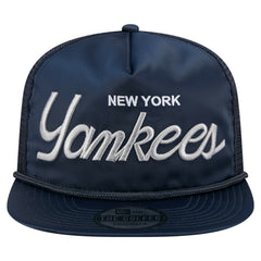 New York Yankees New Era Retro Satin Script Golfer Adjustable Hat Outlet