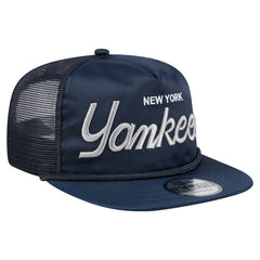 New York Yankees New Era Retro Satin Script Golfer Adjustable Hat Outlet