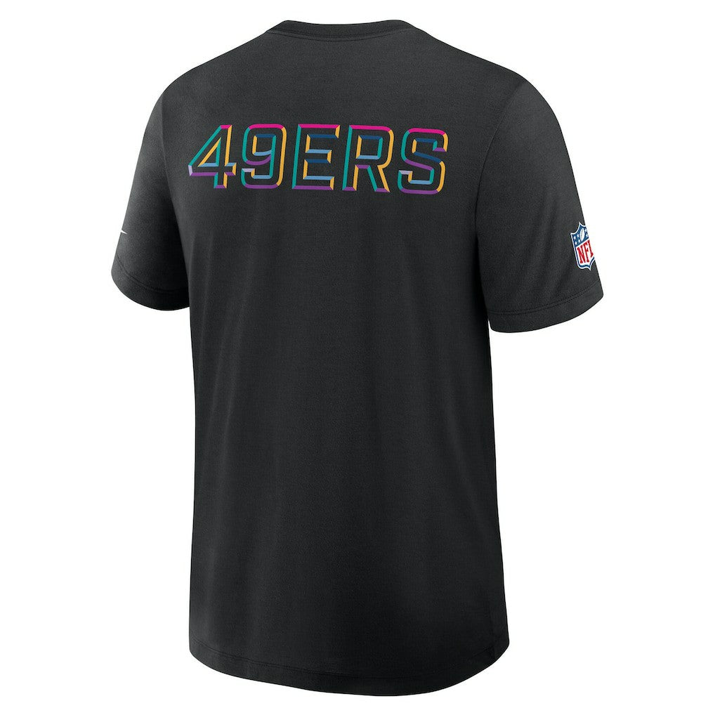 San Francisco 49ers Tall 2025 NFL Crucial Catch Tri-Blend Dri-FIT T-Shirt - Black - Nike