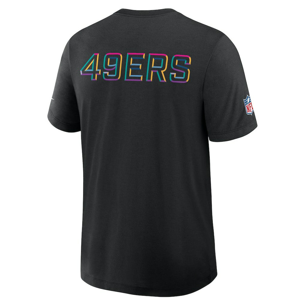 San Francisco 49ers Tall 2025 NFL Crucial Catch Tri-Blend Dri-FIT T-Shirt - Black - Nike