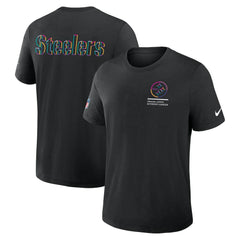 Pittsburgh Steelers Tall 2025 NFL Crucial Catch Tri-Blend Dri-FIT T-Shirt - Black - Nike