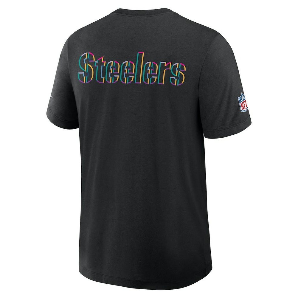 Pittsburgh Steelers Tall 2025 NFL Crucial Catch Tri-Blend Dri-FIT T-Shirt - Black - Nike