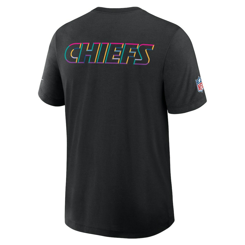 Kansas City Chiefs Tall 2025 NFL Crucial Catch Tri-Blend Dri-FIT T-Shirt - Black - Nike