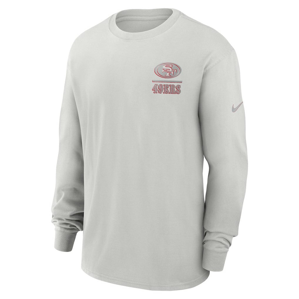 San Francisco 49ers Essential Heavy Max90 Long Sleeve T-Shirt - Gray - Nike