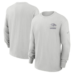 Baltimore Ravens Essential Heavy Max90 Long Sleeve T-Shirt - Gray - Nike