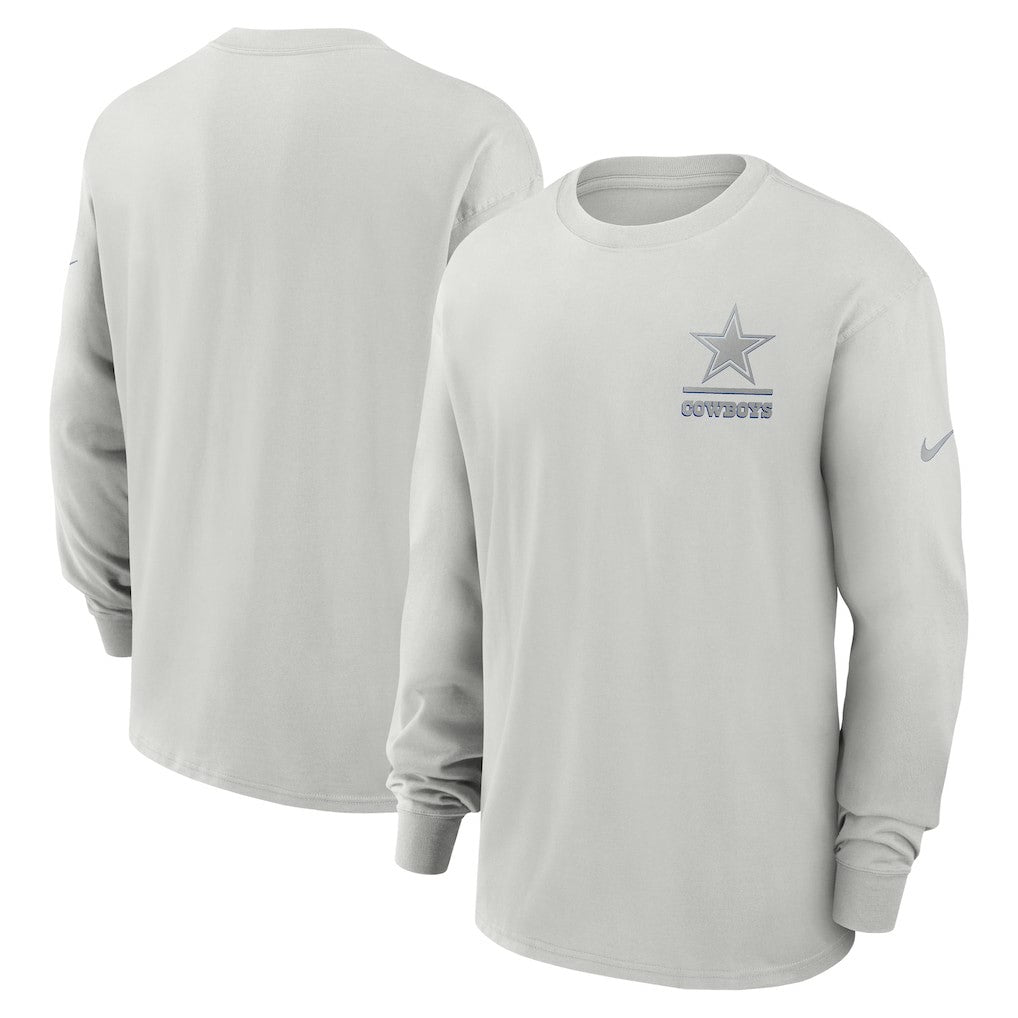 Dallas Cowboys Essential Heavy Max90 Long Sleeve T-Shirt - Gray - Nike