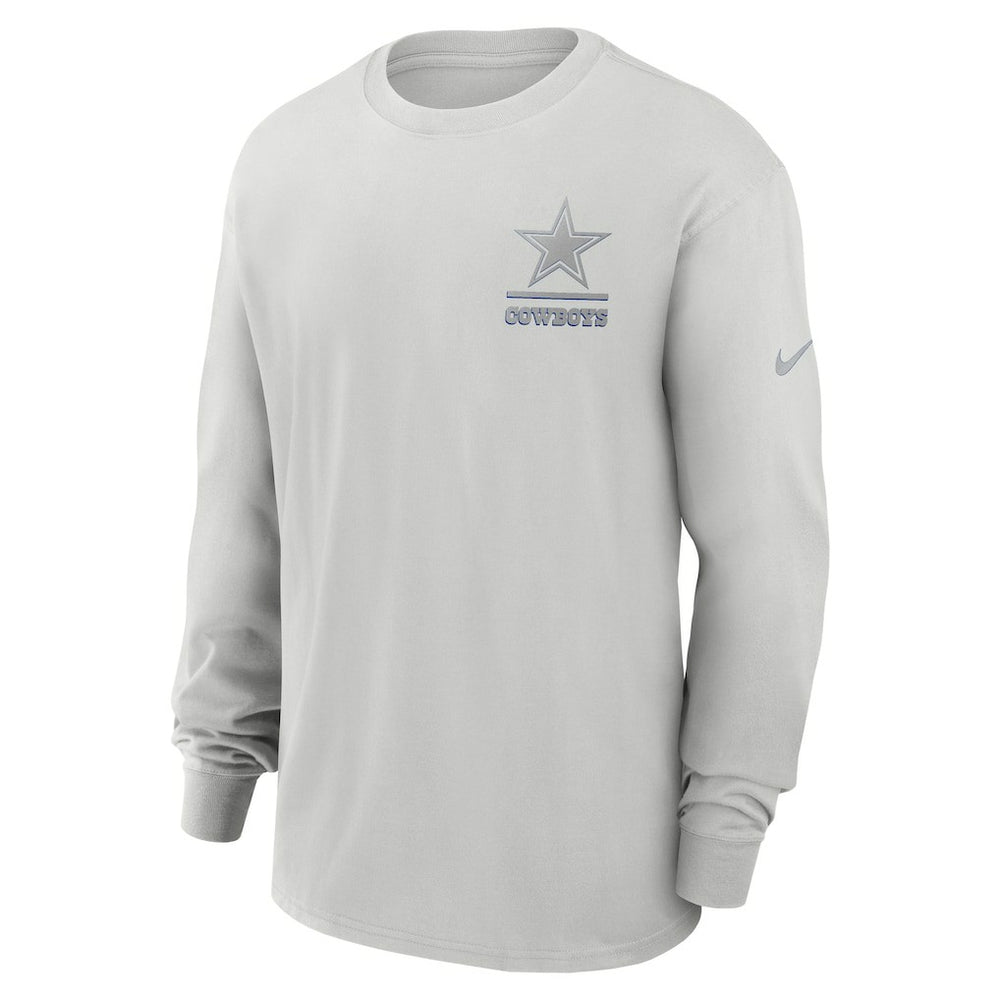 Dallas Cowboys Essential Heavy Max90 Long Sleeve T-Shirt - Gray - Nike