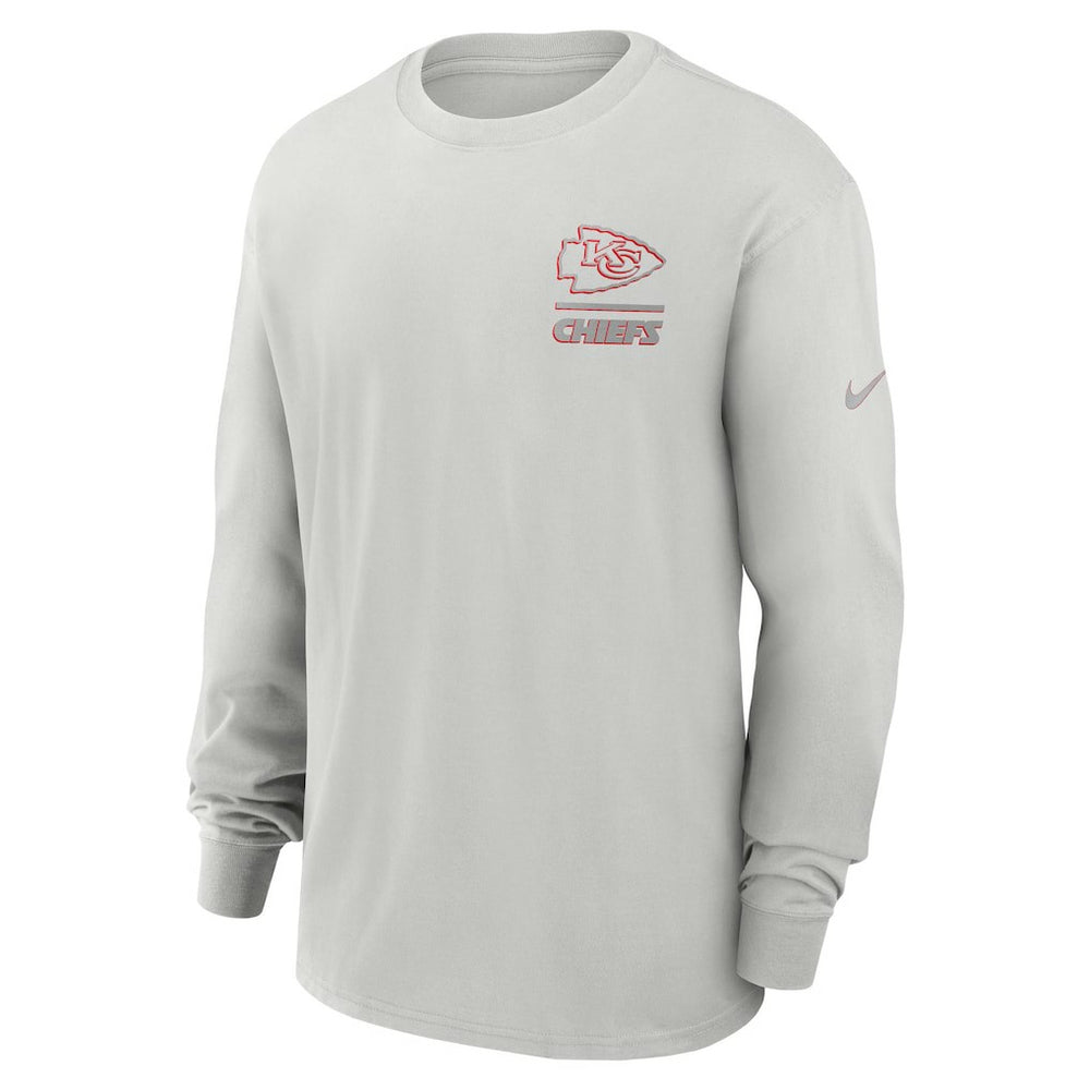 Kansas City Chiefs Essential Heavy Max90 Long Sleeve T-Shirt - Gray - Nike
