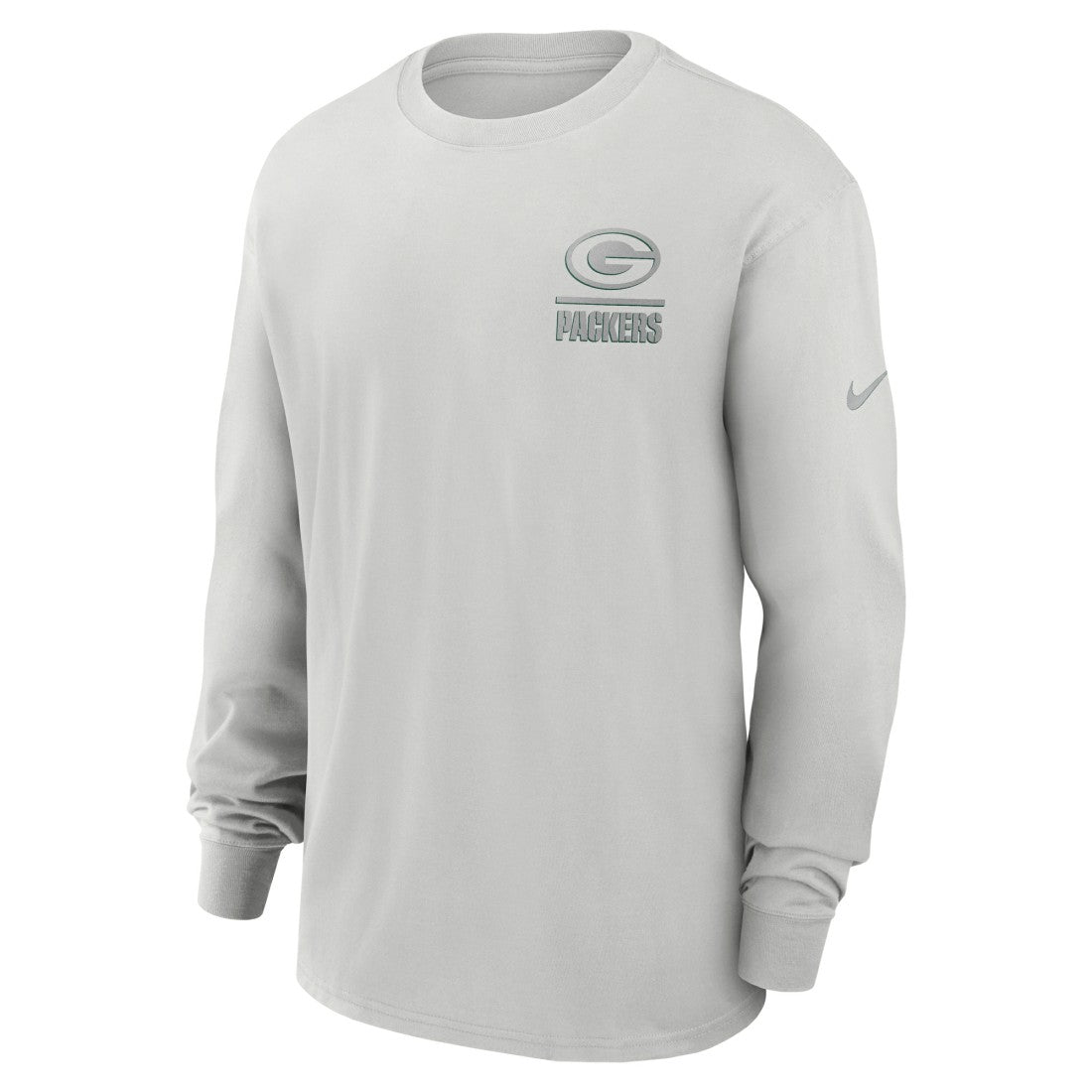 Green Bay Packers Essential Heavy Max90 Long Sleeve T-Shirt - Gray - Nike