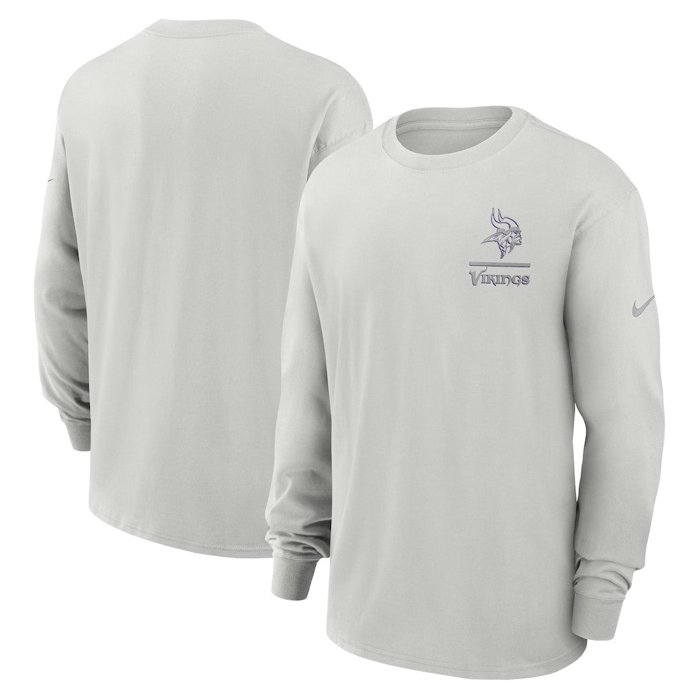Minnesota Vikings Essential Heavy Max90 Long Sleeve T-Shirt - Gray - Nike