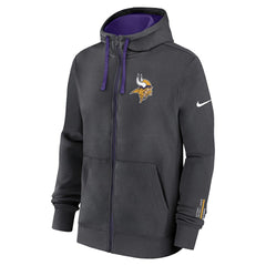 Minnesota Vikings Primetime Club Full-Zip Hoodie - Anthracite - Nike