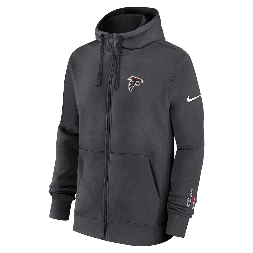 Atlanta Falcons Primetime Club Full-Zip Hoodie - Anthracite - Nike