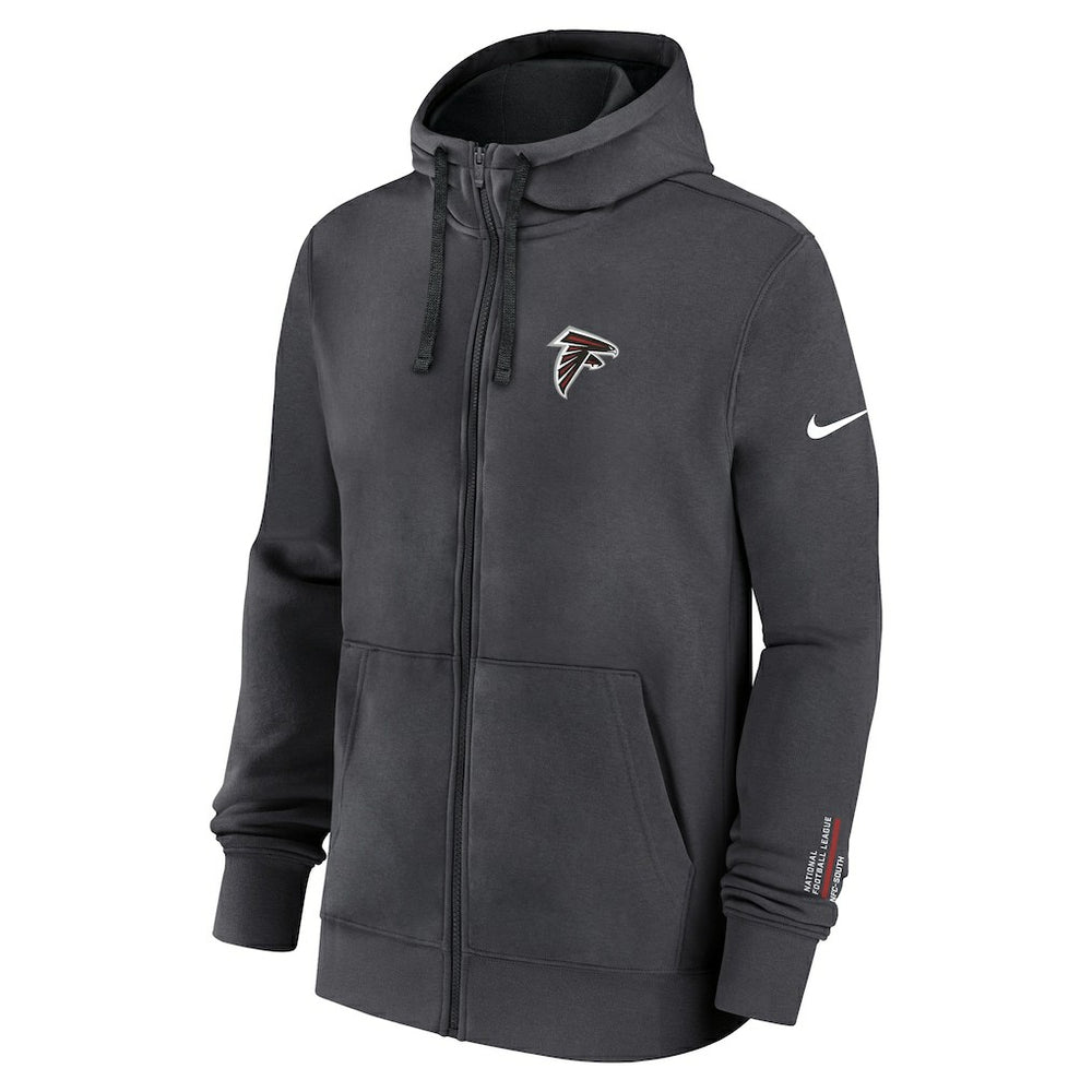 Atlanta Falcons Primetime Club Full-Zip Hoodie - Anthracite - Nike