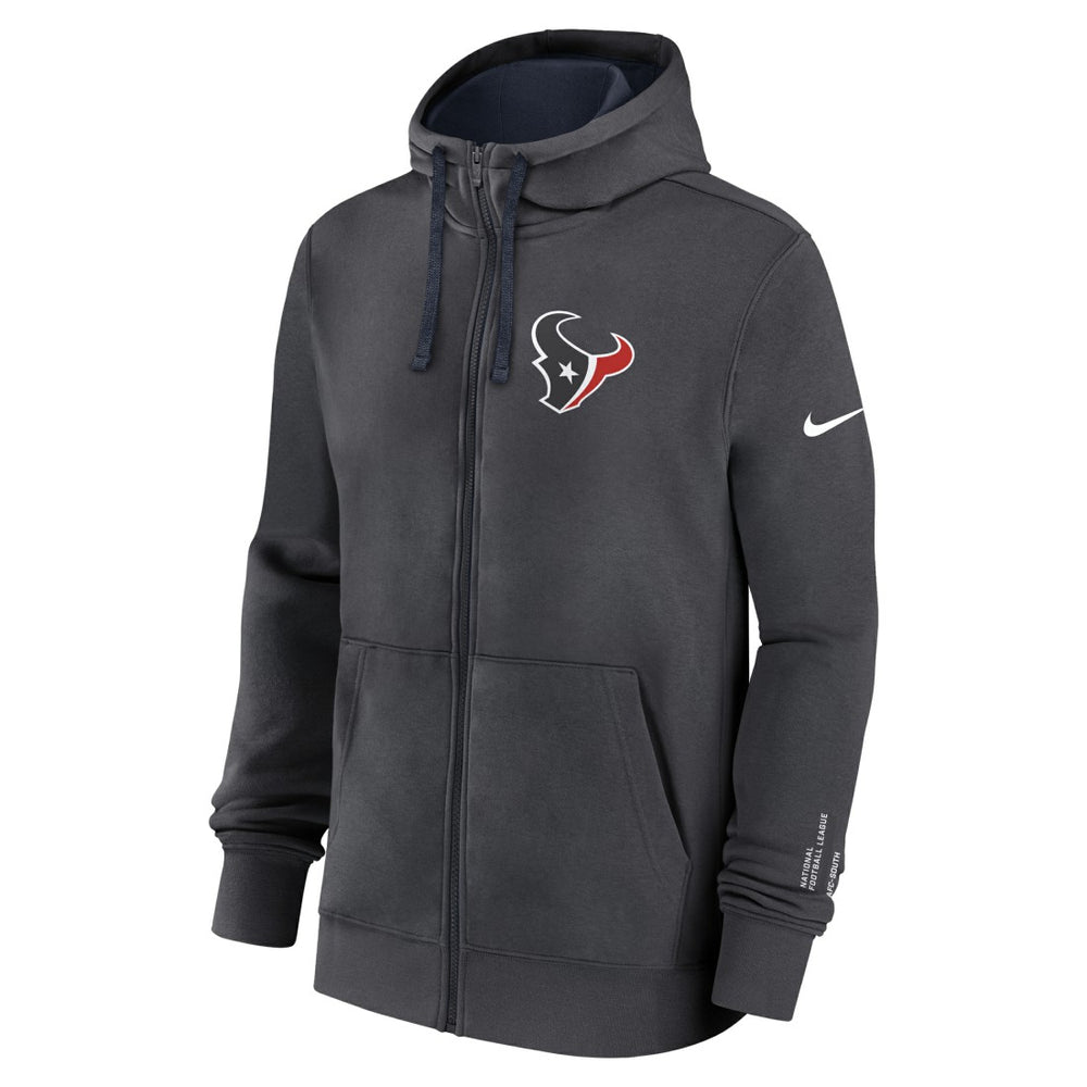 Houston Texans Primetime Club Full-Zip Hoodie - Anthracite - Nike