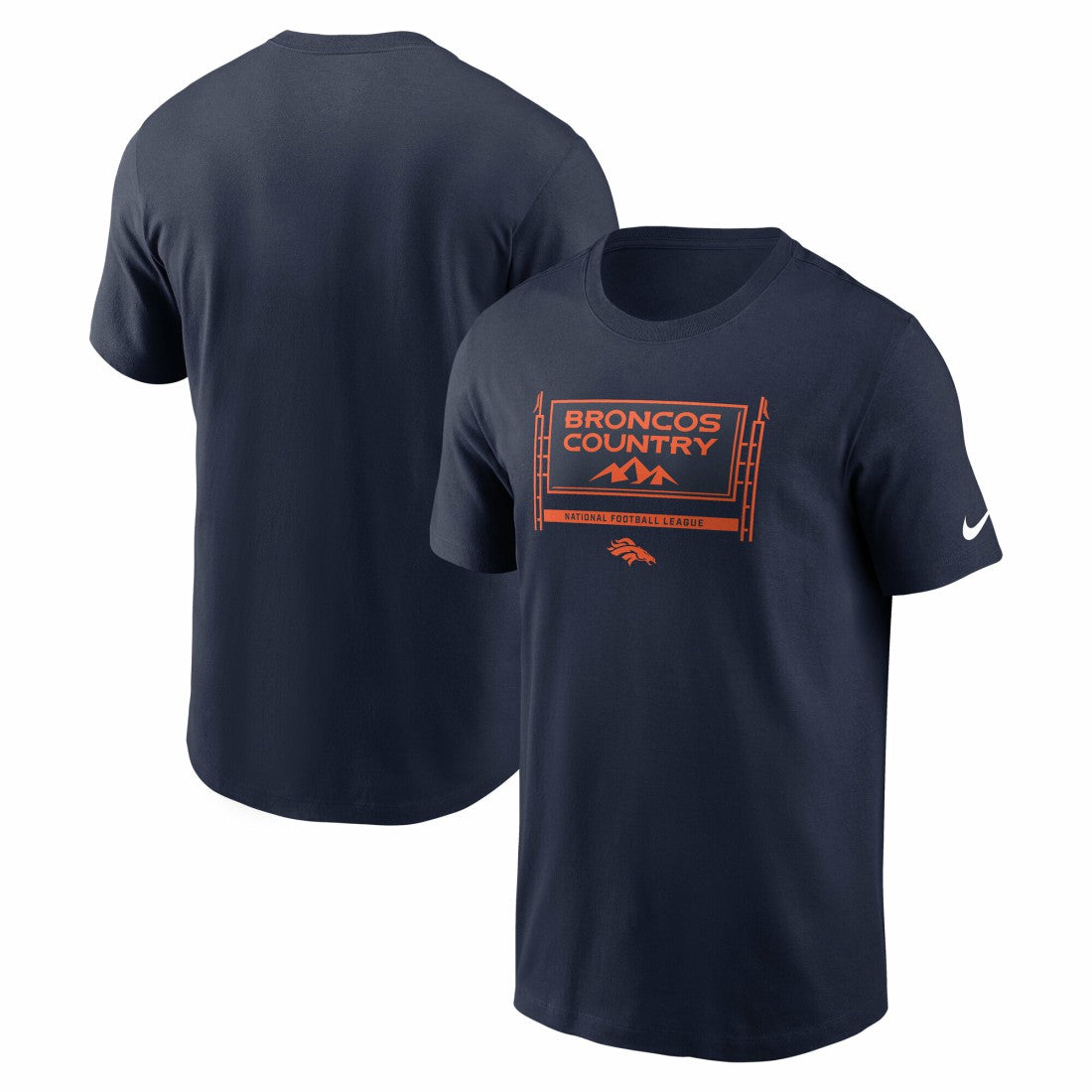 Denver Broncos Primetime Local Essential T-Shirt - Navy - Nike