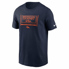 Denver Broncos Primetime Local Essential T-Shirt - Navy - Nike