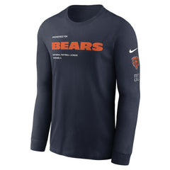 Chicago Bears Play to Win Essential Long Sleeve T-Shirt - Navy - Nike