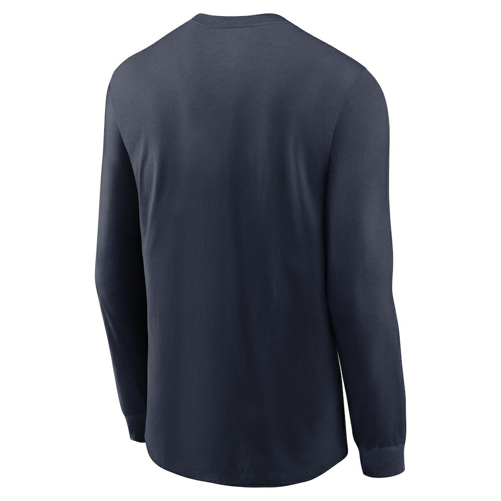 Chicago Bears Play to Win Essential Long Sleeve T-Shirt - Navy - Nike