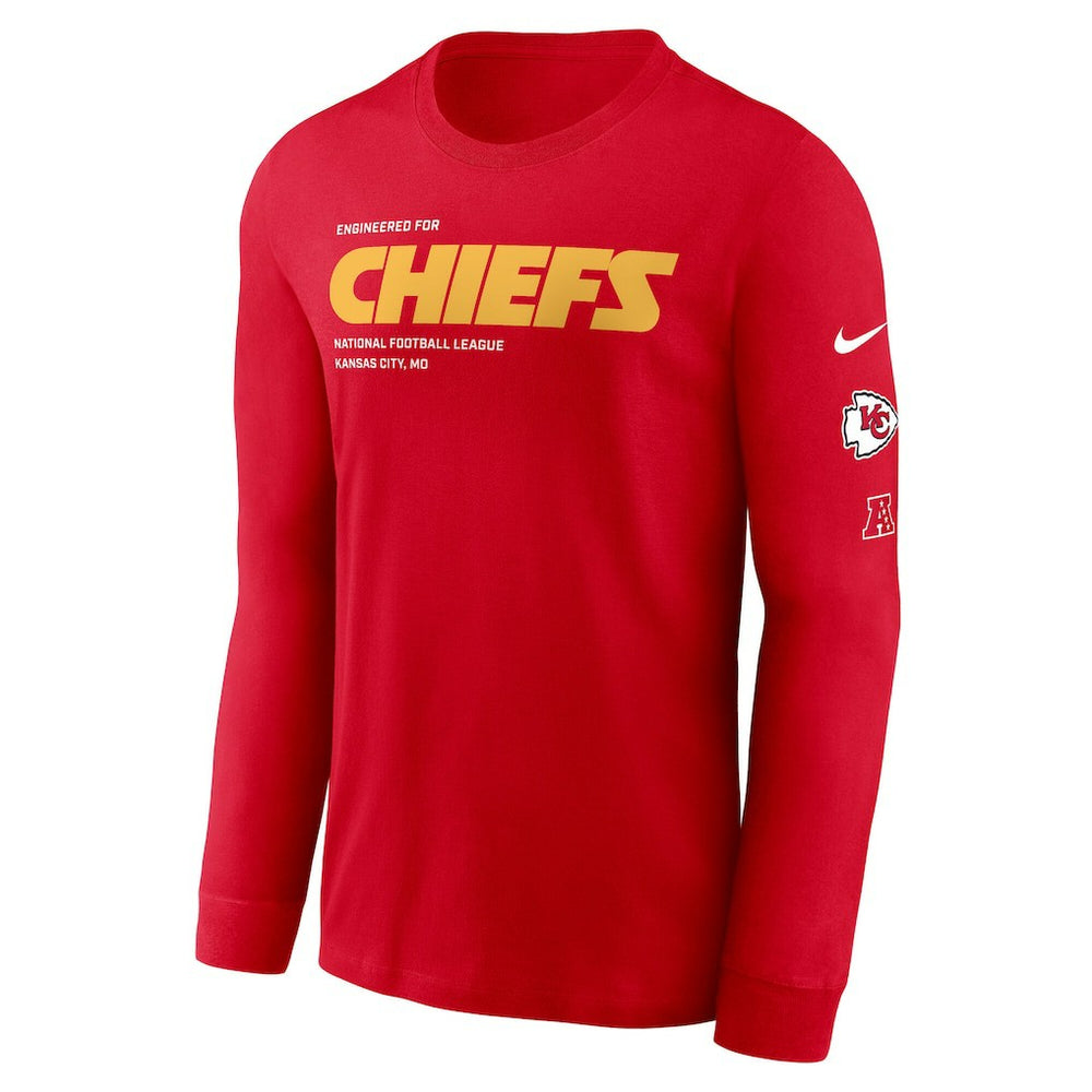 Kansas City Chiefs Play to Win Essential Long Sleeve T-Shirt - Red - Nike