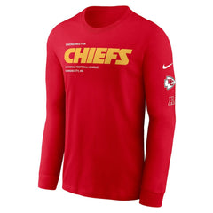 Kansas City Chiefs Play to Win Essential Long Sleeve T-Shirt - Red - Nike