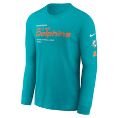 Miami Dolphins Play to Win Essential Long Sleeve T-Shirt - Aqua - Nike