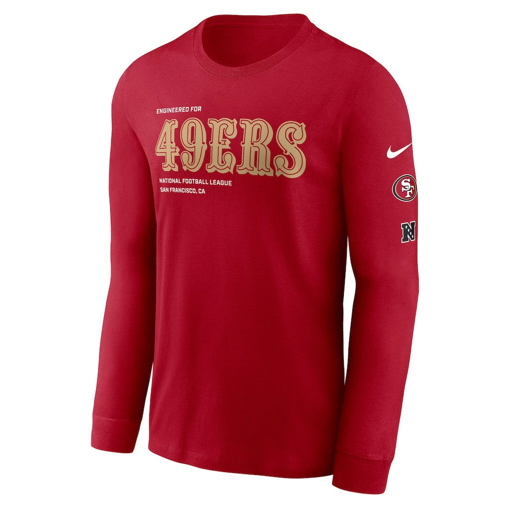 San Francisco 49ers Play to Win Essential Long Sleeve T-Shirt - Scarlet - Nike