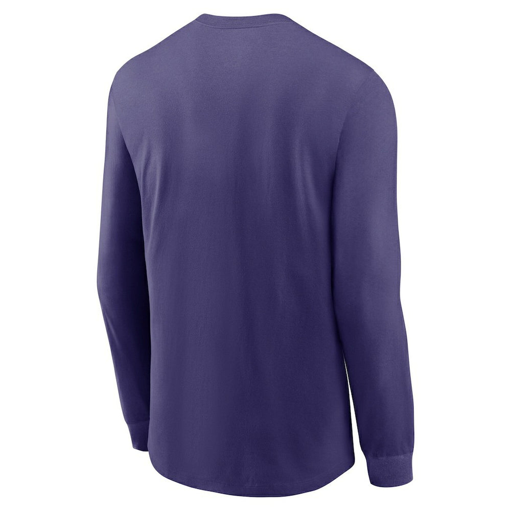 Baltimore Ravens Play to Win Essential Long Sleeve T-Shirt - Purple - Nike
