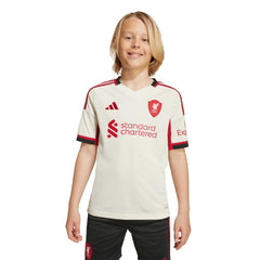 Adidas - Liverpool Youth 2025/26 Away Replica Jersey - White