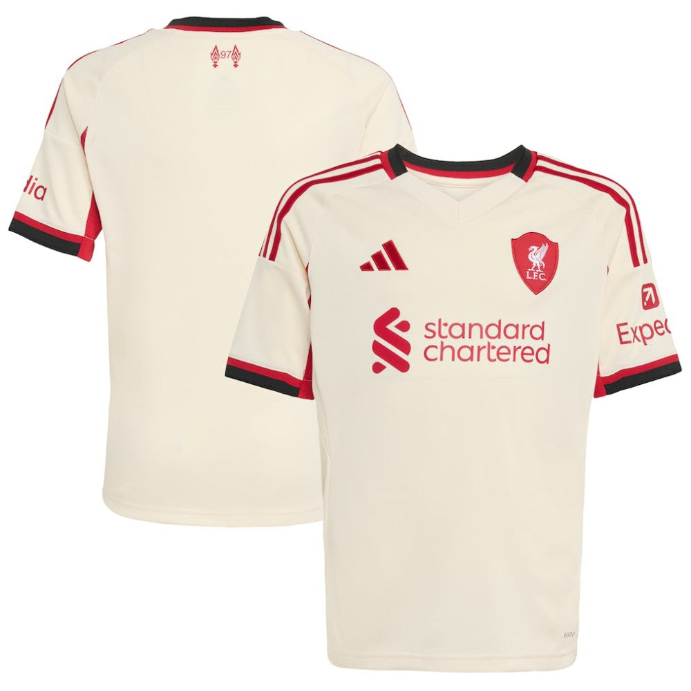 Adidas - Liverpool Youth 2025/26 Away Replica Jersey - White