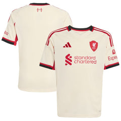Adidas - Liverpool Youth 2025/26 Away Replica Jersey - White