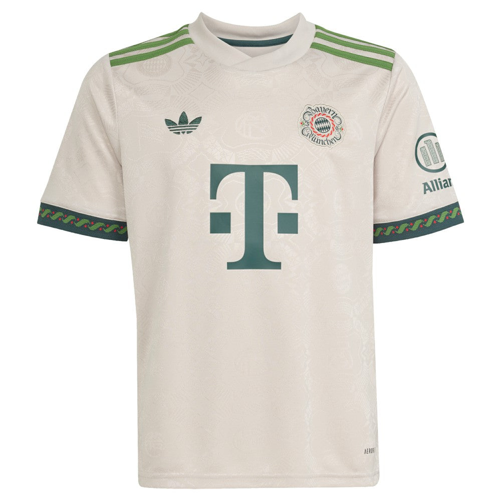 Adidas - Bayern Munich Youth 2025/26 Fourth Replica Jersey - Tan