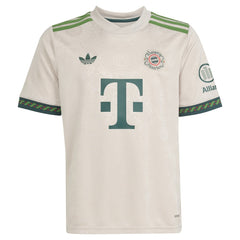 Adidas - Bayern Munich Youth 2025/26 Fourth Replica Jersey - Tan
