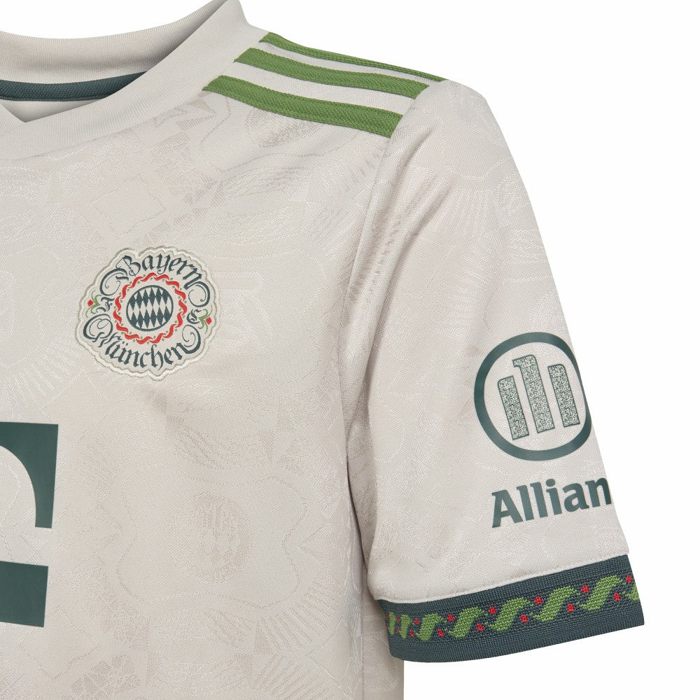 Adidas - Bayern Munich Youth 2025/26 Fourth Replica Jersey - Tan