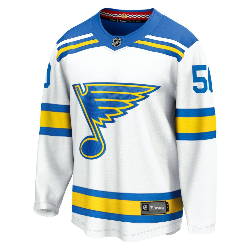 Jordan Binnington St. Louis Blues Fanatics Away Breakaway Player Jersey - White | Fanatics online