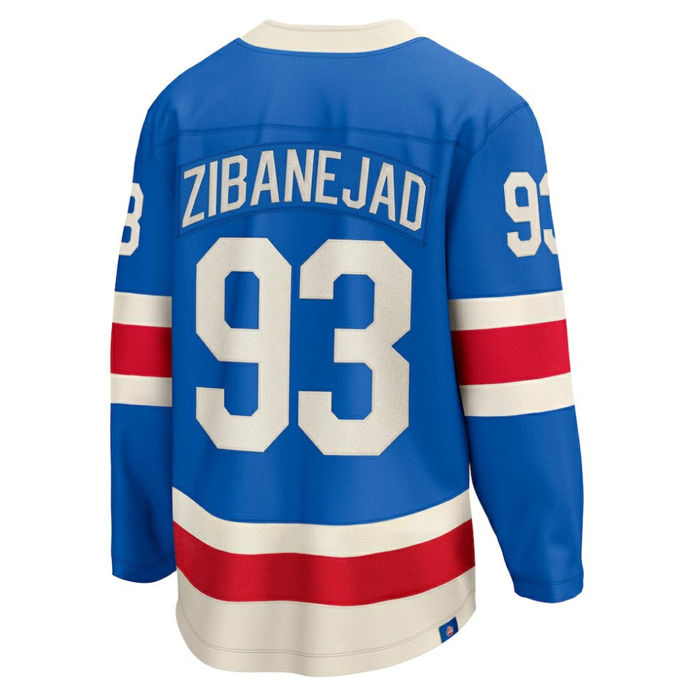Mika Zibanejad New York Rangers Fanatics Centennial Breakaway Jersey - Blue | Fanatics sale