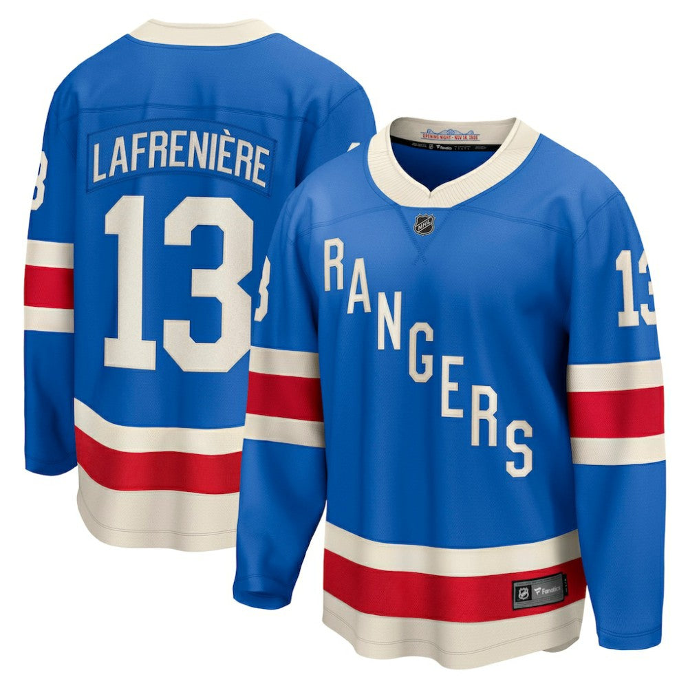 Alexis Lafreniere New York Rangers Fanatics Centennial Breakaway Jersey - Blue | Fanatics sale