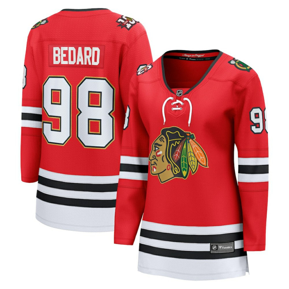 Connor Bedard Chicago Blackhawks Fanatics Women's Centennial Breakaway Player Jersey - Red | Fanatics near me