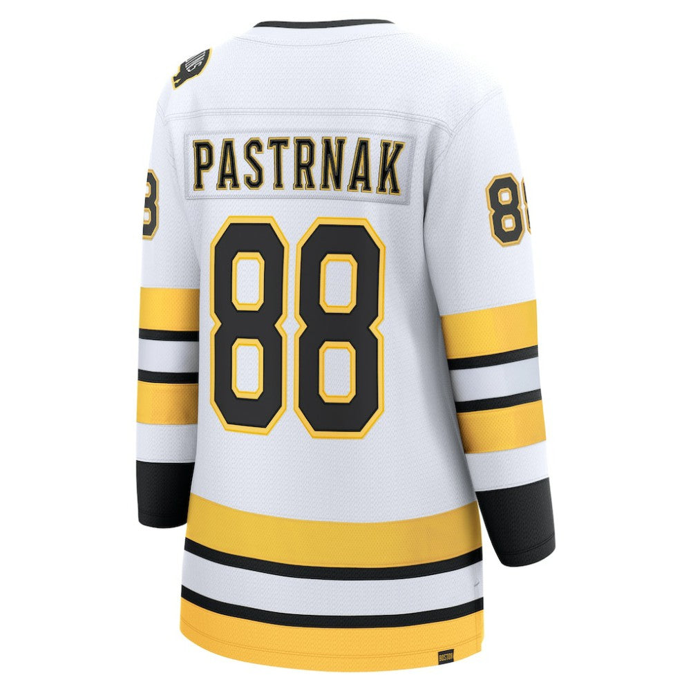 David Pastrnak Boston Bruins Fanatics Women's Away Breakaway Player Jersey - White | Fanatics Lifestyle