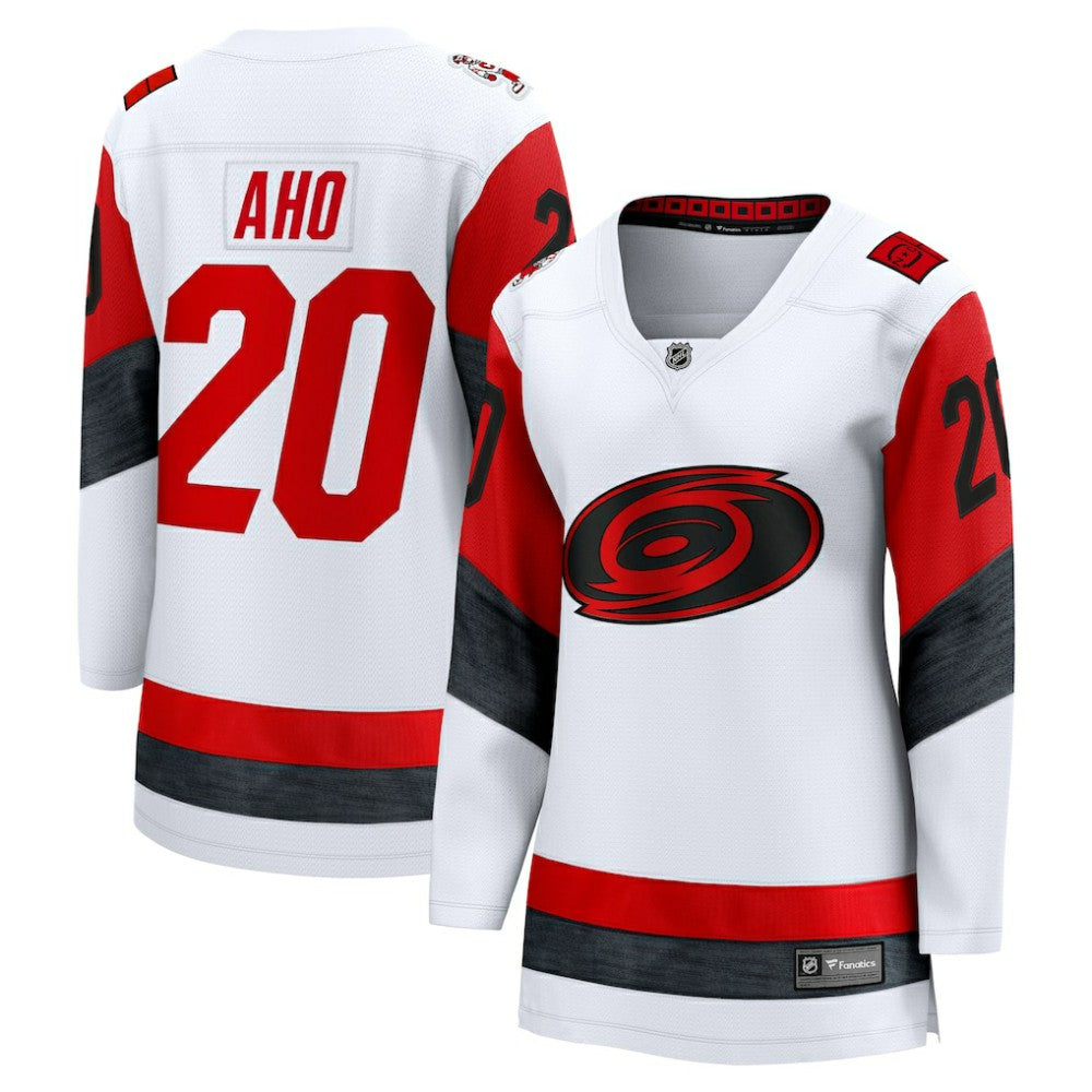 Sebastian Aho Carolina Hurricanes Fanatics Women's Away Breakaway Jersey - White | Fanatics on sale
