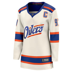 Connor McDavid Edmonton Oilers Fanatics Women's Alternate Breakaway Jersey - Light Beige | Fanatics Lifestyle