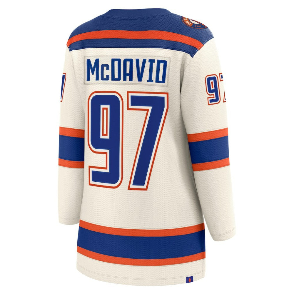 Connor McDavid Edmonton Oilers Fanatics Women's Alternate Breakaway Jersey - Light Beige | Fanatics Lifestyle
