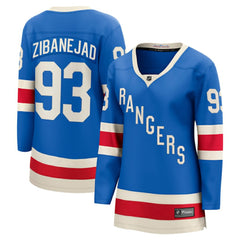 Mika Zibanejad New York Rangers Fanatics Women's Centennial Breakaway Jersey - Blue | Fanatics online