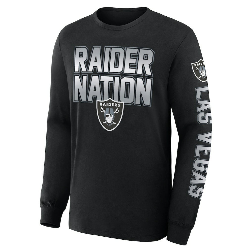 Las Vegas Raiders Hometown Sweep Legacy Long Sleeve T-Shirt - Black - Fanatics