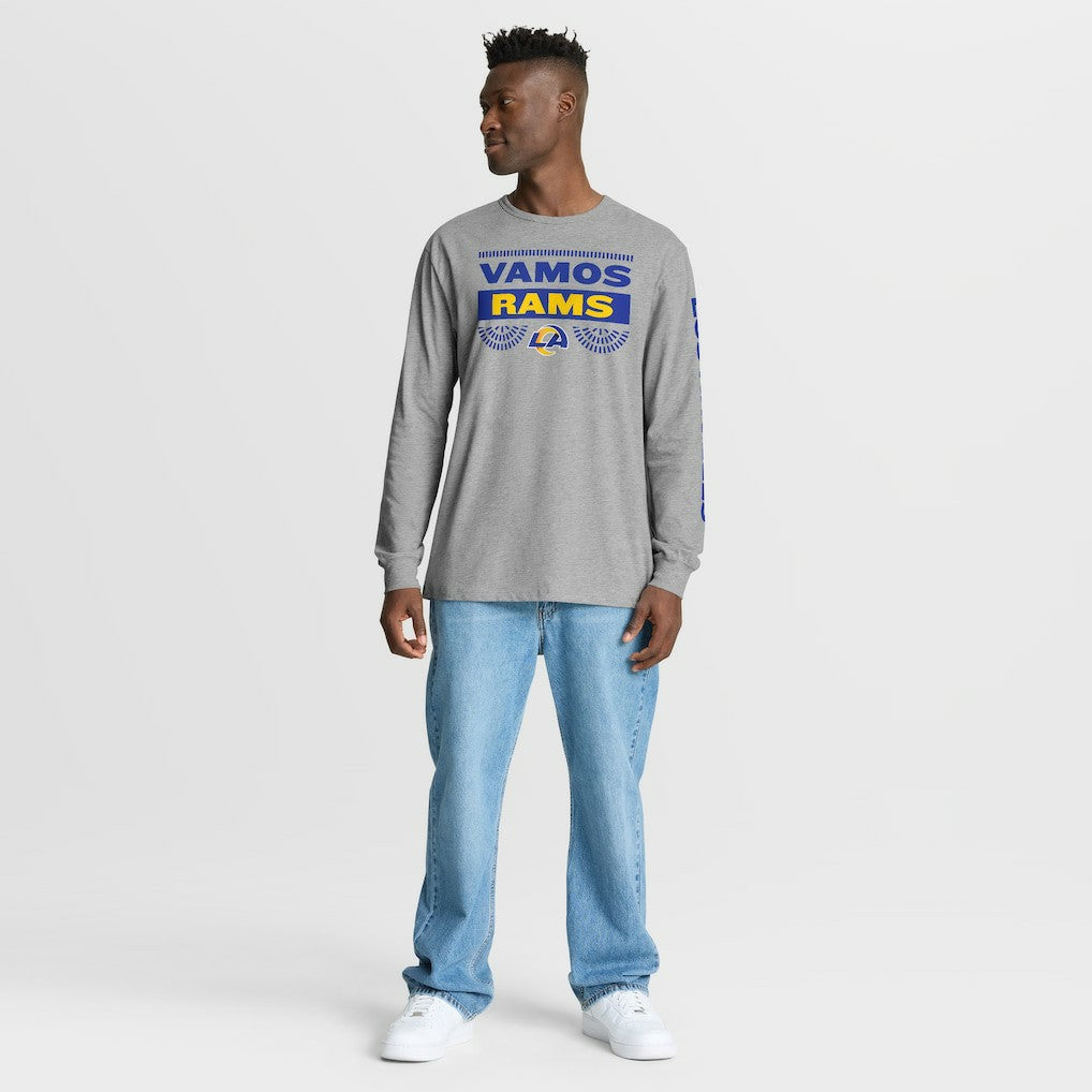 Los Angeles Rams Hometown Sweep Legacy Long Sleeve T-Shirt - Heather Gray - Fanatics