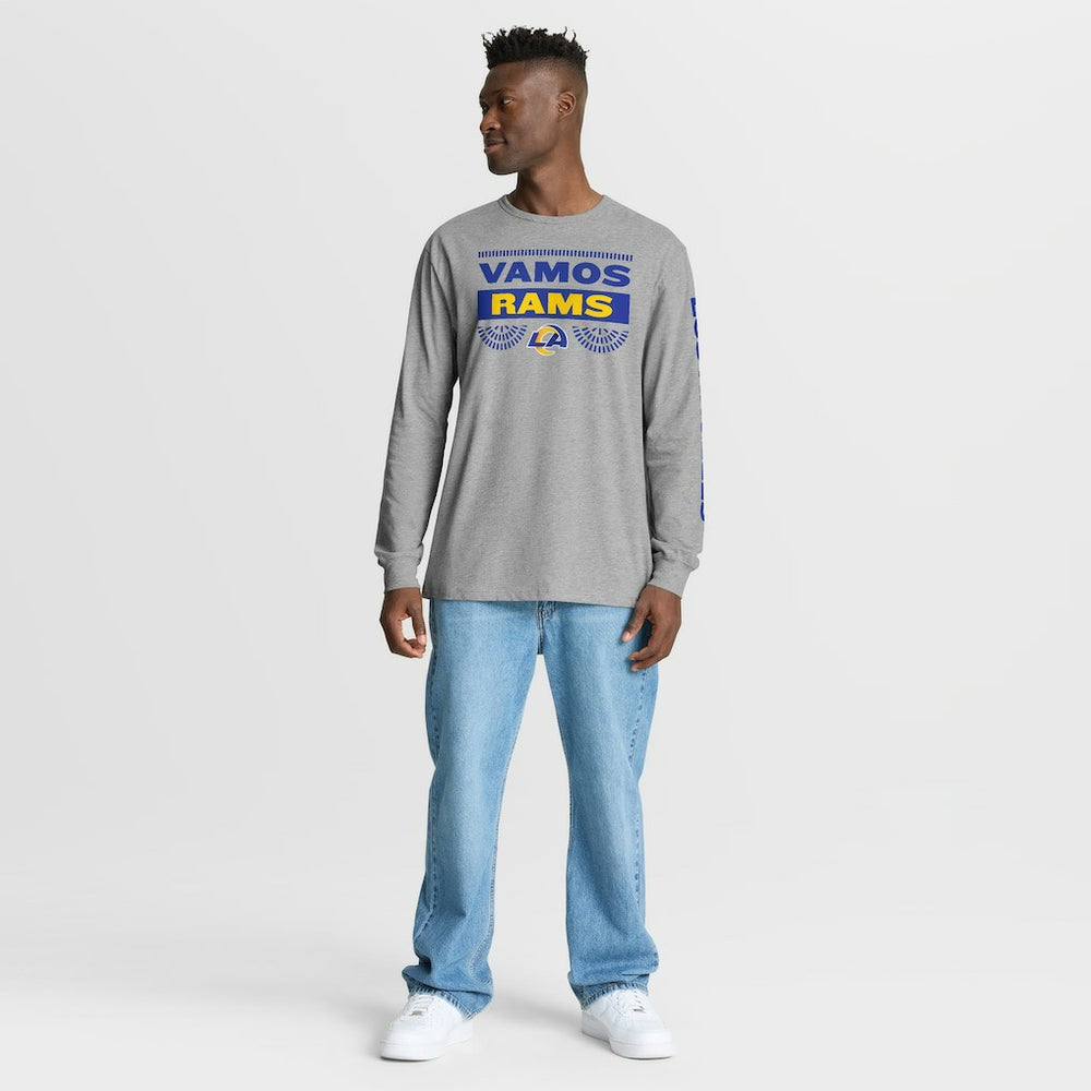 Los Angeles Rams Hometown Sweep Legacy Long Sleeve T-Shirt - Heather Gray - Fanatics