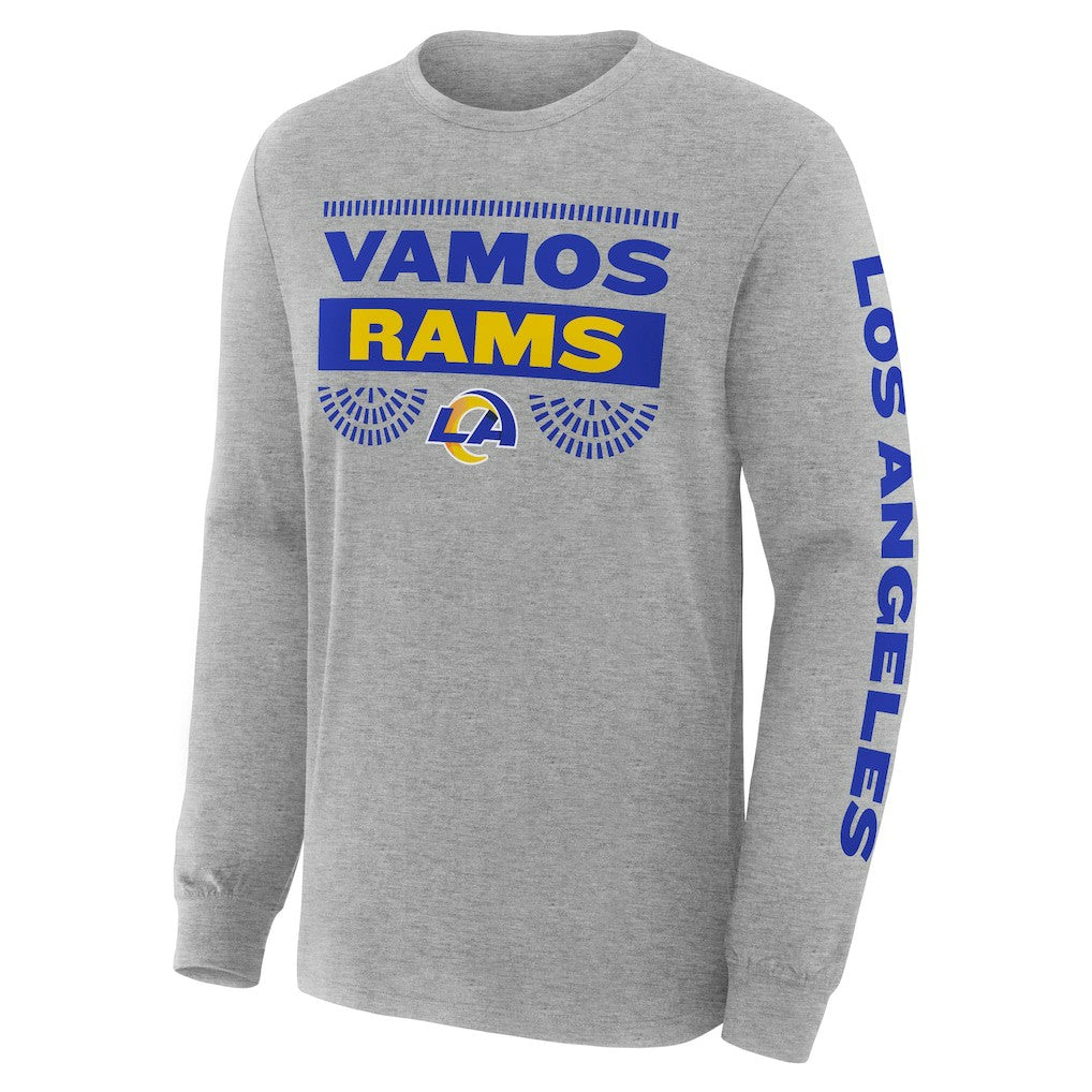 Los Angeles Rams Hometown Sweep Legacy Long Sleeve T-Shirt - Heather Gray - Fanatics